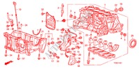 BLOC CYLINDRES/CARTER D'HUILE(1.5L) pour Honda JAZZ 1.5 LSPO TEMP TIRE 5 Portes 5 vitesses automatique 2010