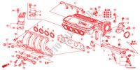 COLLECTEUR D'ADMISSION pour Honda JAZZ 1.2 SE 5 Portes 5 vitesses manuelles 2010
