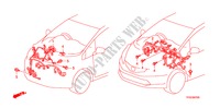 FAISCEAU DES FILS(RH)(3) pour Honda JAZZ 1.4 EX 5 Portes Transmission Intelligente manuelle 2010