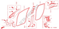 GARNITURE DE MONTANT pour Honda JAZZ 1.4 LS 5 Portes Transmission Intelligente manuelle 2010
