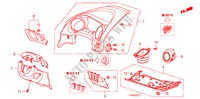 GARNITURE D'INSTRUMENT(COTE DE CONDUCTEUR)(RH) pour Honda JAZZ 1.5 LSPO 5 Portes 5 vitesses automatique 2010