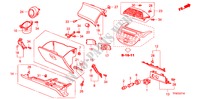 GARNITURE D'INSTRUMENT(COTE DE PASSAGER)(RH) pour Honda JAZZ 1.4 EX 5 Portes Transmission Intelligente manuelle 2010
