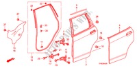 PANNEAU DE PORTE ARRIERE pour Honda JAZZ 1.4 LS 5 Portes Transmission Intelligente manuelle 2010