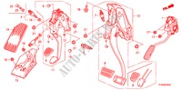 PEDALE(LH) pour Honda JAZZ 1.4 LS 5 Portes Transmission Intelligente manuelle 2010