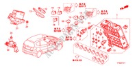 UNITE DE COMMANDE(CABINE)(1)(RH) pour Honda JAZZ 1.4 EX 5 Portes Transmission Intelligente manuelle 2010