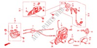 VERROU PORTE AVANT/POIGNEE EXTERNE(2) pour Honda JAZZ 1.4 ES 5 Portes 5 vitesses manuelles 2010