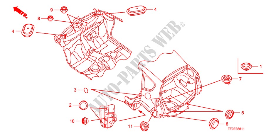 ANNEAU(ARRIERE) pour Honda JAZZ 1.4 ES 5 Portes 5 vitesses manuelles 2010