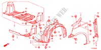 AILE AVANT pour Honda JAZZ 1.4ES 5 Portes Transmission Intelligente manuelle 2011