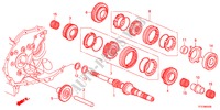 ARBRE PRINCIPAL(MT) pour Honda JAZZ 1.2LSE 5 Portes 5 vitesses manuelles 2011
