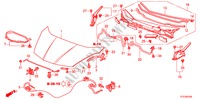 CAPOT MOTEUR(LH) pour Honda JAZZ 1.4LS 5 Portes Transmission Intelligente manuelle 2011