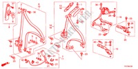 CEINTURES DE SECURITE pour Honda JAZZ 1.3LX 5 Portes 5 vitesses manuelles 2011