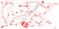CLIMATISEUR(FLEXIBLES/TUYAUX)(RH) pour Honda JAZZ 1.5EX 5 Portes 5 vitesses manuelles 2011