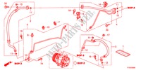 CLIMATISEUR(FLEXIBLES/TUYAUX) pour Honda JAZZ 1.2SE 5 Portes 5 vitesses manuelles 2011