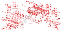 COLLECTEUR D'ADMISSION pour Honda JAZZ 1.2LSE 5 Portes 5 vitesses manuelles 2011