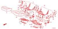 COUSSIN BANQUETTE ARRIERE pour Honda JAZZ 1.4EX 5 Portes 5 vitesses manuelles 2011