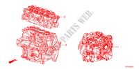 ENS. DE MOTEUR/ENS. BOITE DE VITESSES pour Honda JAZZ 1.5EX 5 Portes 5 vitesses automatique 2011