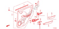 GARNITURE DE PORTE AR. pour Honda JAZZ 1.4ES 5 Portes Transmission Intelligente manuelle 2011