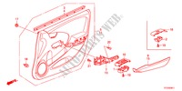 GARNITURE DE PORTE AVANT(RH) pour Honda JAZZ 1.4ES 5 Portes 5 vitesses manuelles 2011