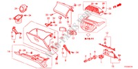 GARNITURE D'INSTRUMENT(COTE DE PASSAGER)(RH) pour Honda JAZZ 1.4ES 5 Portes Transmission Intelligente manuelle 2011