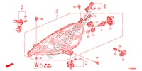 PROJECTEUR pour Honda JAZZ 1.4ES 5 Portes Transmission Intelligente manuelle 2011