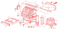 SOUFFLERIE DE CHAUFFAGE(RH) pour Honda JAZZ 1.5LSPO 5 Portes 5 vitesses automatique 2011