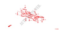 SOUS CHASSIS AVANT pour Honda JAZZ 1.2SE 5 Portes 5 vitesses manuelles 2011