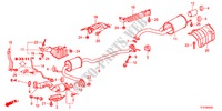 TUYAU D'ECHAPPEMENT/SILENCIEUX pour Honda JAZZ 1.4ES 5 Portes Transmission Intelligente manuelle 2011