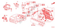 UNITE DE COMMANDE(CABINE)(1)(RH) pour Honda JAZZ 1.4EX 5 Portes Transmission Intelligente manuelle 2011