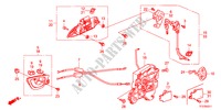VERROU PORTE AVANT/POIGNEE EXTERNE(2) pour Honda JAZZ 1.3LX 5 Portes 5 vitesses manuelles 2011
