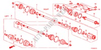 ARBRE PRIMAIRE AVANT/DEMI ARBRE(2) pour Honda JAZZ 1.5LX 5 Portes 5 vitesses automatique 2012