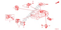 COMMUTATEUR(LH) pour Honda JAZZ 1.4LS    TEMP TIRE 5 Portes 5 vitesses manuelles 2012