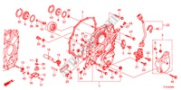 COUVERCLE COTE G.(5AT) pour Honda JAZZ 1.5LXE 5 Portes 5 vitesses automatique 2012