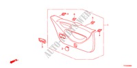 GARNITURE DE HAYON AR. pour Honda JAZZ 1.4LS    TEMP TIRE 5 Portes full automatique 2012