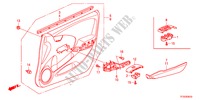 GARNITURE DE PORTE AVANT(LH) pour Honda JAZZ 1.4S     TEMP TIRE 5 Portes full automatique 2012