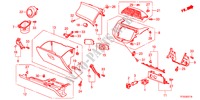GARNITURE D'INSTRUMENT(COTE DE PASSAGER)(RH) pour Honda JAZZ 1.4EX 5 Portes 5 vitesses manuelles 2012