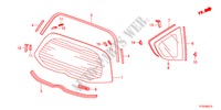 PARE BRISE ARRIERE/VITRE DE CUSTODE pour Honda JAZZ 1.4ES 5 Portes 5 vitesses manuelles 2012