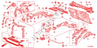 PAROI TRANSVERSALE AVANT/TABLEAU DE BORD pour Honda JAZZ 1.4ES    TEMP TIRE 5 Portes full automatique 2012