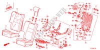 SIEGE ARRIERE(D.)(CUIR) pour Honda JAZZ 1.4EXLT 5 Portes 5 vitesses manuelles 2012