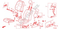 SIEGE AVANT(G.)(CUIR) pour Honda JAZZ 1.4ESLT 5 Portes full automatique 2012