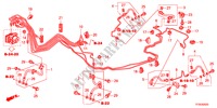 TUYAU DE FREIN/DURITE(LH)(VSA) pour Honda JAZZ 1.2S     TEMP TIRE 5 Portes 5 vitesses manuelles 2012