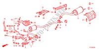 TUYAU D'ECHAPPEMENT/SILENCIEUX pour Honda JAZZ 1.4ES    TEMP TIRE 5 Portes full automatique 2012