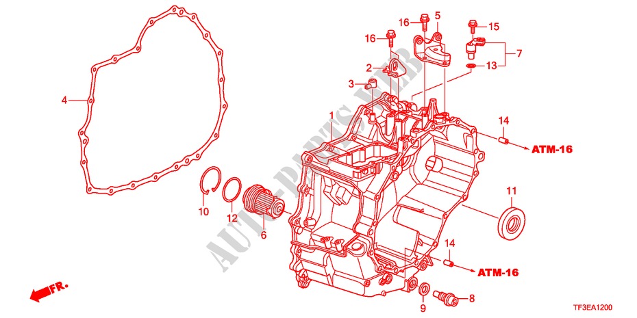 BOITE DE VITESSES(CVT) pour Honda JAZZ 1.4ES 5 Portes full automatique 2012