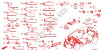 ATTACHE DE FAISCEAU/SUPPORT(LH) pour Honda JAZZ HYBRID IMA-H    TEMP TIRE 5 Portes full automatique 2012