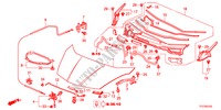 CAPOT MOTEUR(RH) pour Honda JAZZ HYBRID IMA      TEMP TIRE 5 Portes full automatique 2012