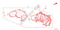 COMPTEUR pour Honda JAZZ HYBRID IMA      TEMP TIRE 5 Portes full automatique 2012
