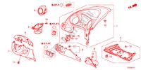 GARNITURE D'INSTRUMENT(COTE DE CONDUCTEUR)(LH) pour Honda JAZZ HYBRID IMA-S    TEMP TIRE 5 Portes full automatique 2012
