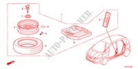 KIT DE ROUE DE TREMPE pour Honda JAZZ HYBRID IMA-H 5 Portes full automatique 2012