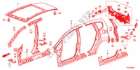 PANNEAUX EXTERIEURS/PANNEAU ARRIERE pour Honda JAZZ HYBRID IMA-H    TEMP TIRE 5 Portes full automatique 2012