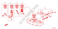 RESERVOIR A CARBURANT pour Honda JAZZ HYBRID IMA-H    TEMP TIRE 5 Portes full automatique 2012