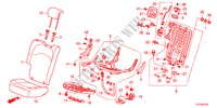 SIEGE ARRIERE(D.) pour Honda JAZZ HYBRID IMA-H 5 Portes full automatique 2012